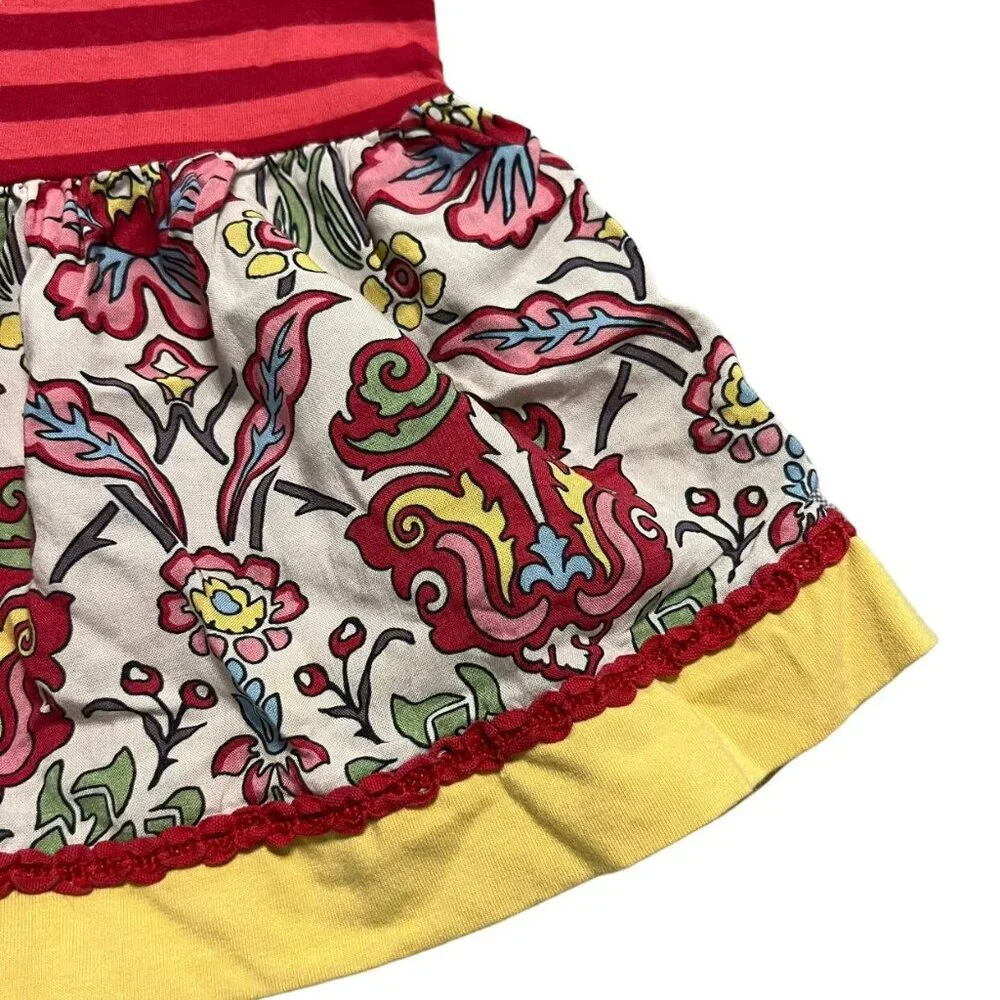 Persnickety 12-18m Floral & Stripes Tunic Dress